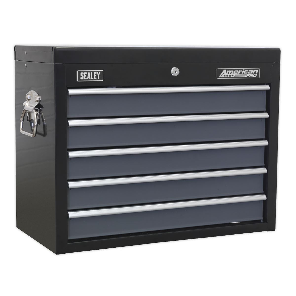 Sealey AP3505TB Topchest 5 Drawer with Ball-Bearing Slides - Black/Grey Sealey