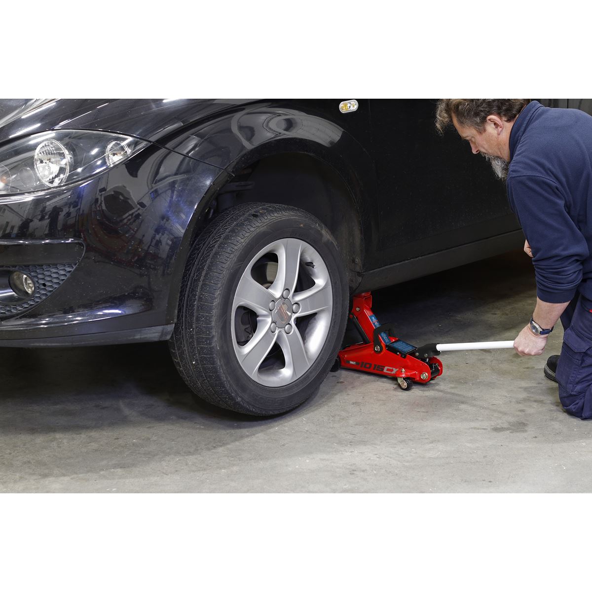 Sealey 1015CX Short Chassis Trolley Jack 1.5 Tonne Sealey