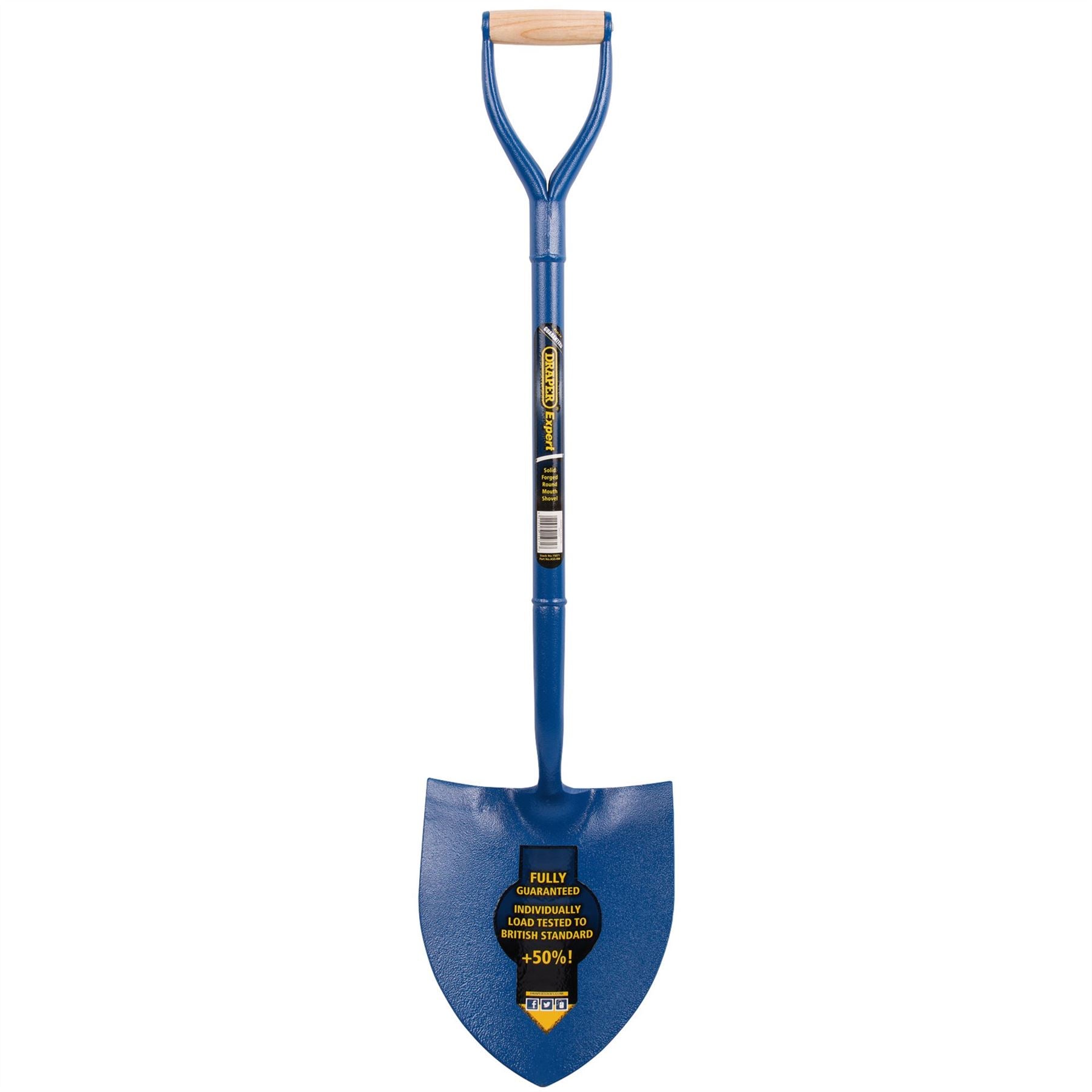 Draper 15071 Expert All Steel Contractors Round Mouth Shovel Draper