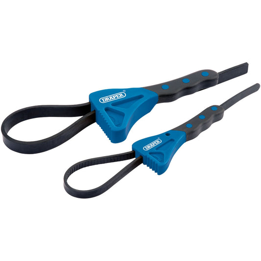 Draper 43863 Soft Grip Strap Wrench Set 2 Piece Draper