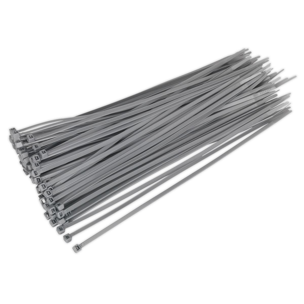 Sealey CT30048P100S Cable Tie 300 x 4.4mm Silver Pack of 100 Sealey