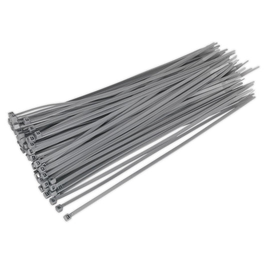 Sealey CT30048P100S Cable Tie 300 x 4.4mm Silver Pack of 100 Sealey
