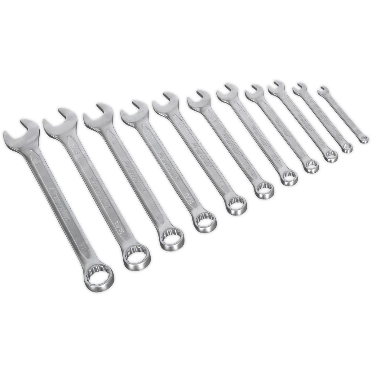 Sealey AK63254 Combination Spanner Set 11pc Imperial Sealey