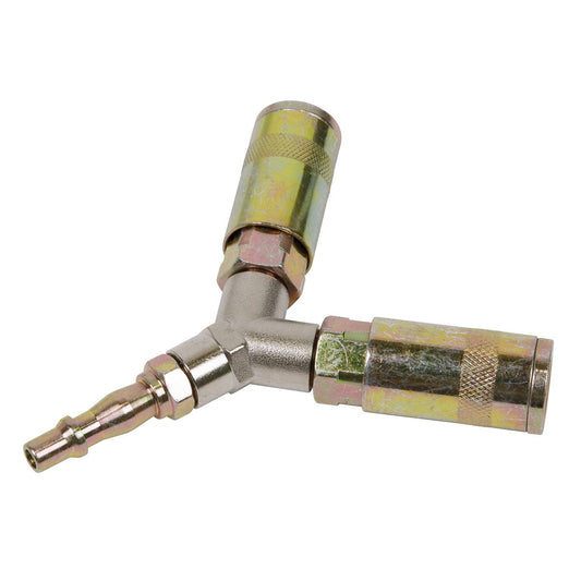 Sealey ACX55 Twin Coupling Bodies Y-Adaptor Sealey