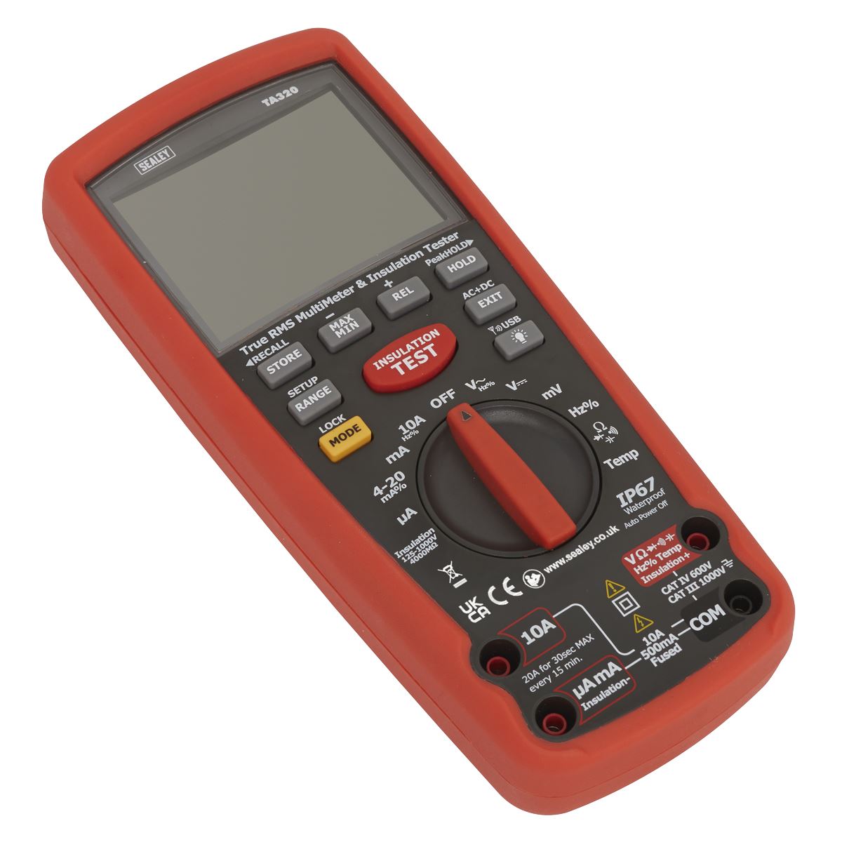 Sealey TA320 Digital Automotive Analyser/Insulation Tester - Hybrid/Electric Vehicles Sealey