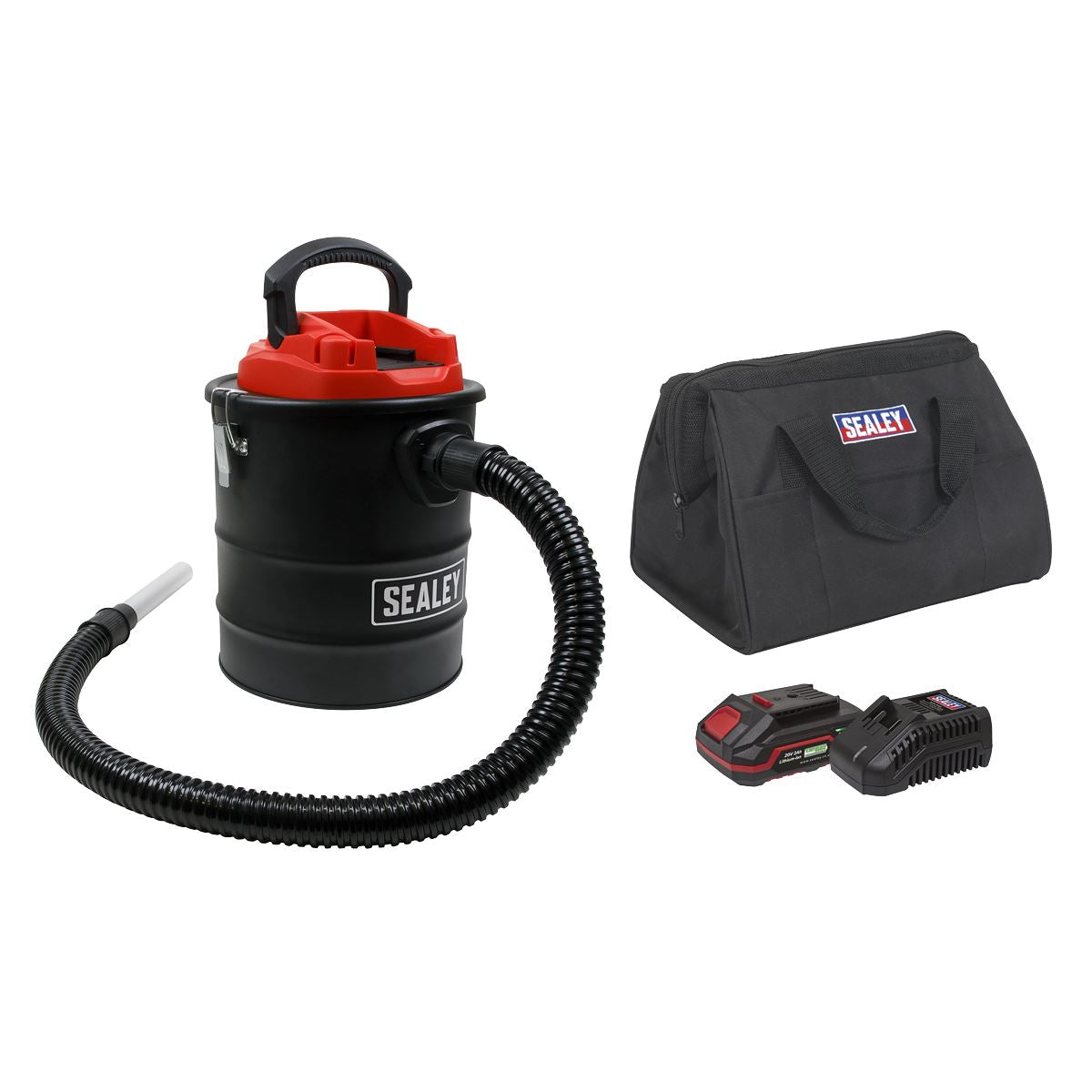 Sealey CP20VAVKIT1 Handheld Ash Vacuum Cleaner 15L Kit 20V 2Ah SV20 Series Sealey