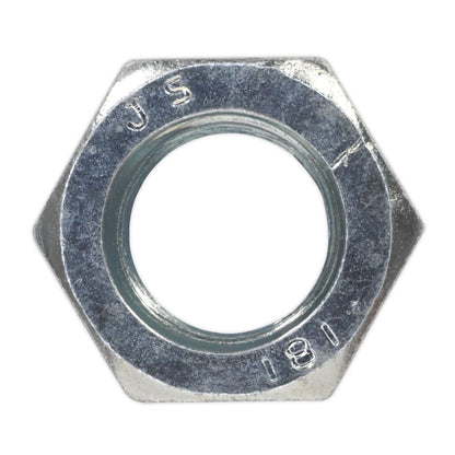 Sealey SN16 Steel Nut DIN 934 - M16 Zinc Pack of 25 Sealey