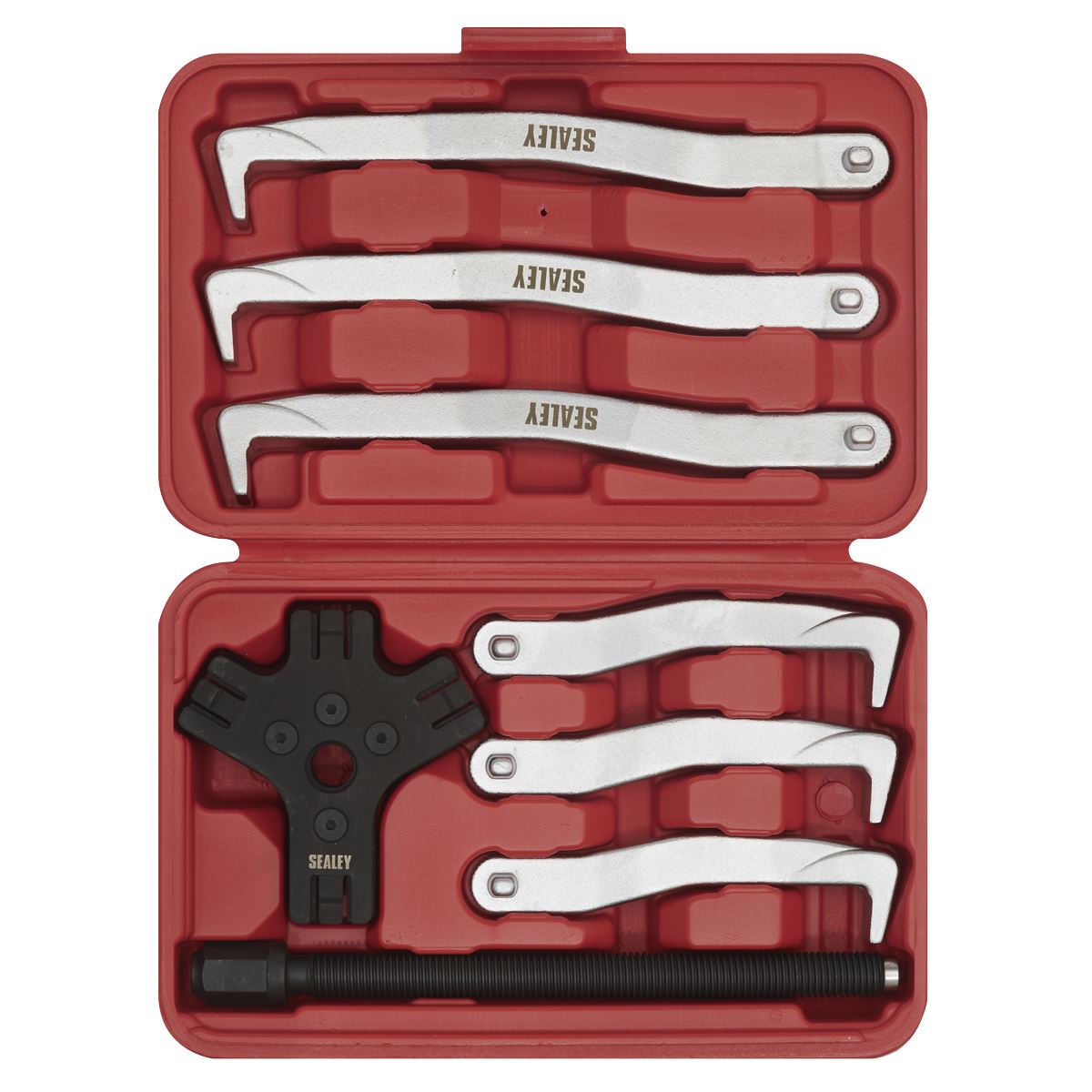 Sealey VS83 Fast Action Twin/Triple Leg Reversible Puller Set 8pc 150 & 220mm Sealey