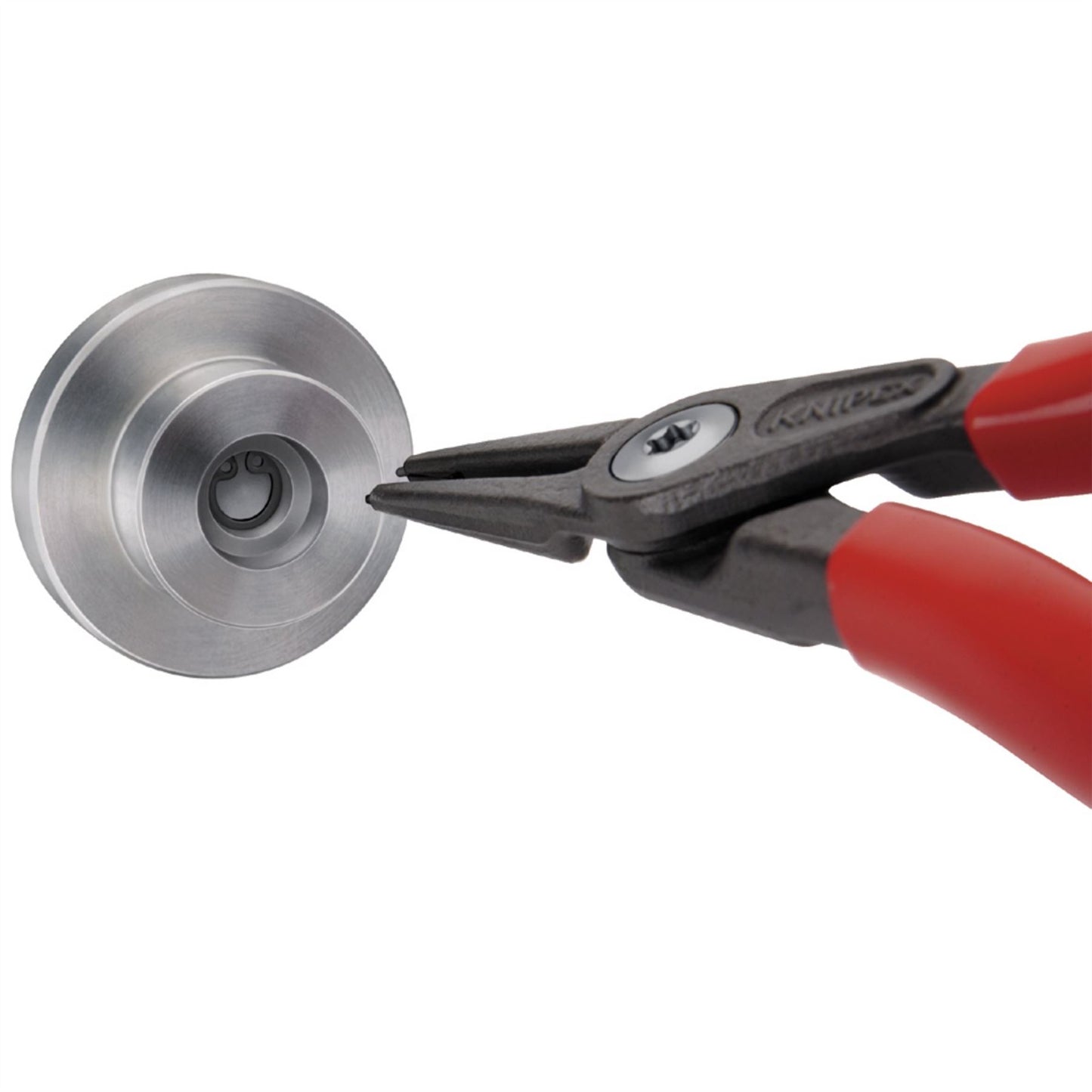 Knipex 75079 48 11 J2 SB Precision Circlip Pliers for internal circlips in bore holes with non-slip plastic coating grey atramentized 180mm Knipex