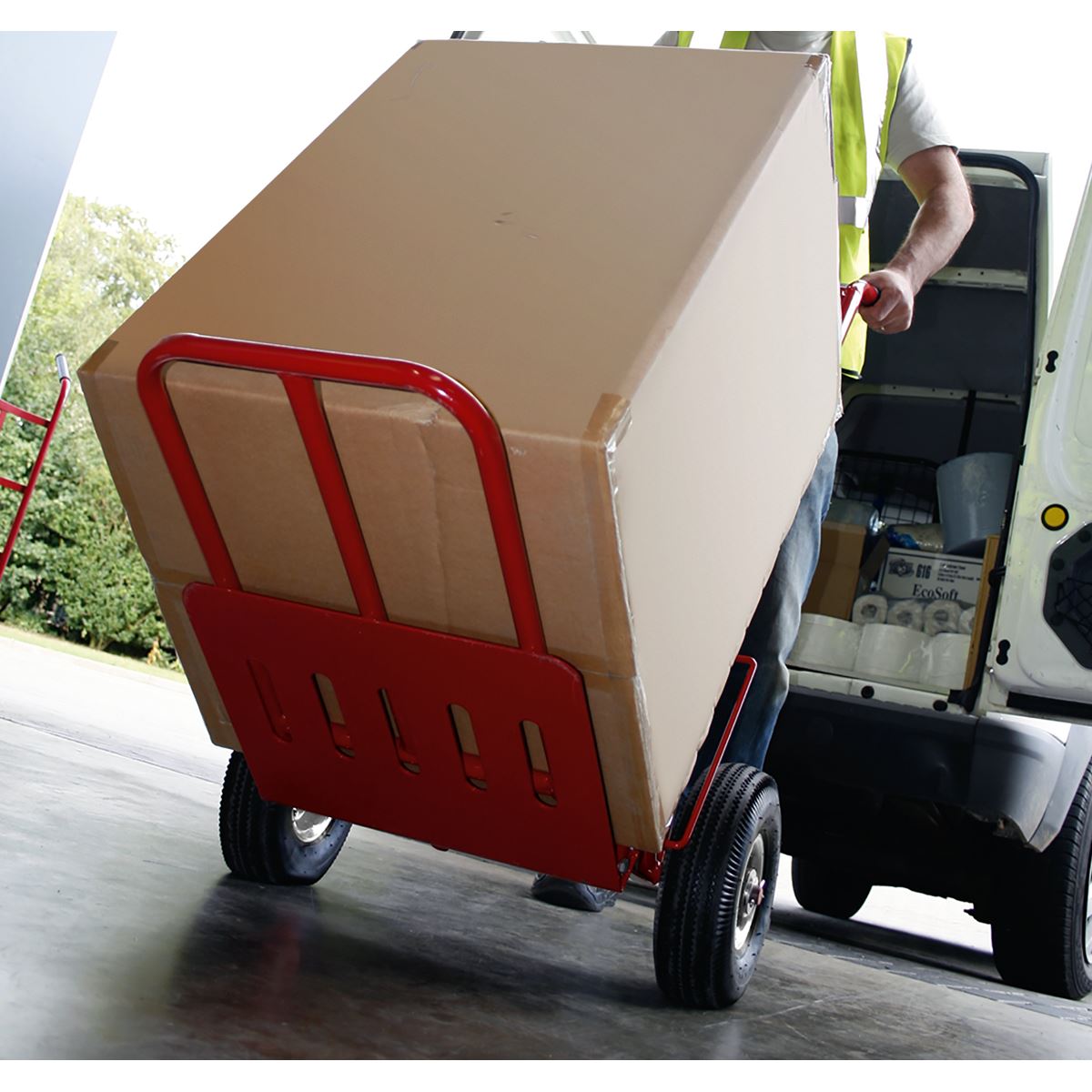 Sealey CST990 Sack Truck with Pneumatic Tyres & Folding 250kg Capacity Sealey