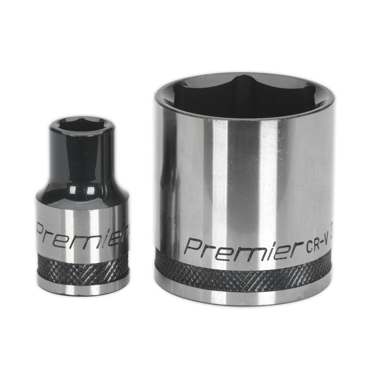 Sealey AK7972 Socket Set 28pc 1/2"Sq Drive 6pt WallDrive® Metric Premier Black Sealey