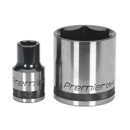 Sealey AK7972 Socket Set 28pc 1/2"Sq Drive 6pt WallDrive® Metric Premier Black Sealey