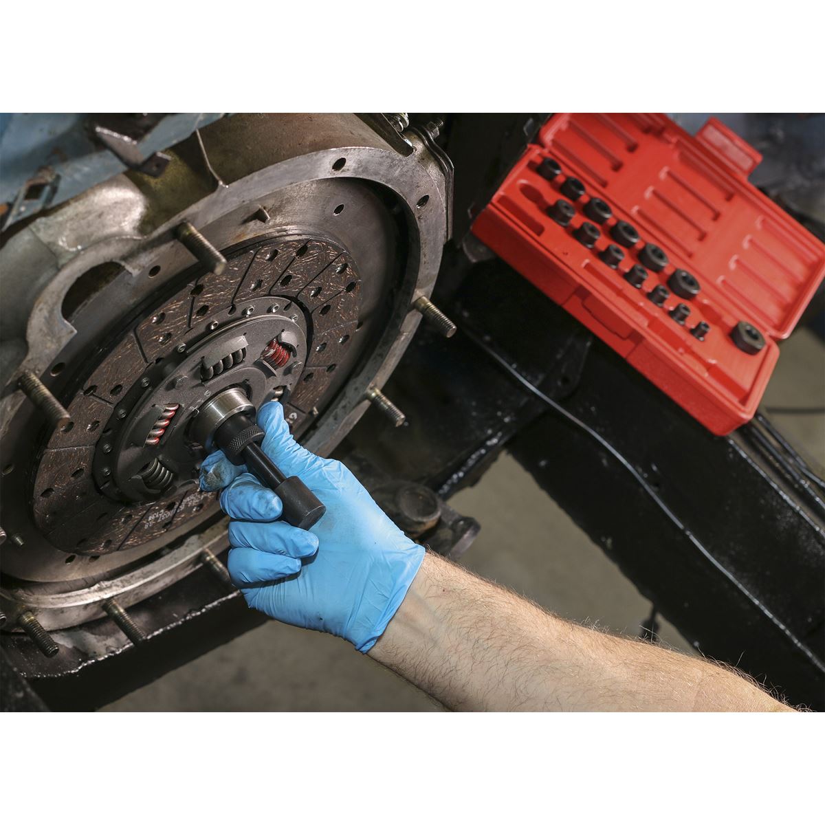 Sealey AK710 Universal Clutch Aligning Tool Set 17pc Sealey