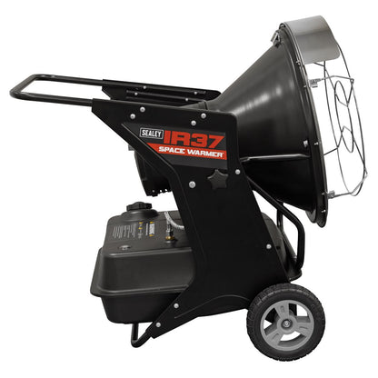 Sealey IR37 Infrared Space Warmer® Kerosene/Diesel Heater with Wheels 136000Btu/hr Sealey