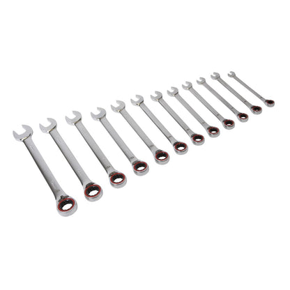 Sealey AK63944 Reversible Ratchet Combination Spanner Set 12pc Metric Premier Platinum Sealey
