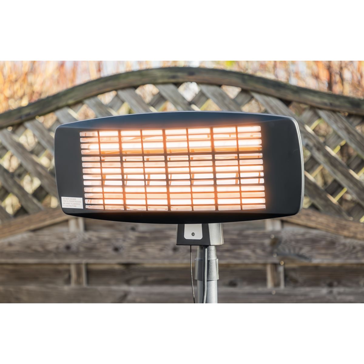 Sealey IFSH2003 Infrared Quartz Patio Heater 2000W/230V with Telescopic Floor Stand Sealey