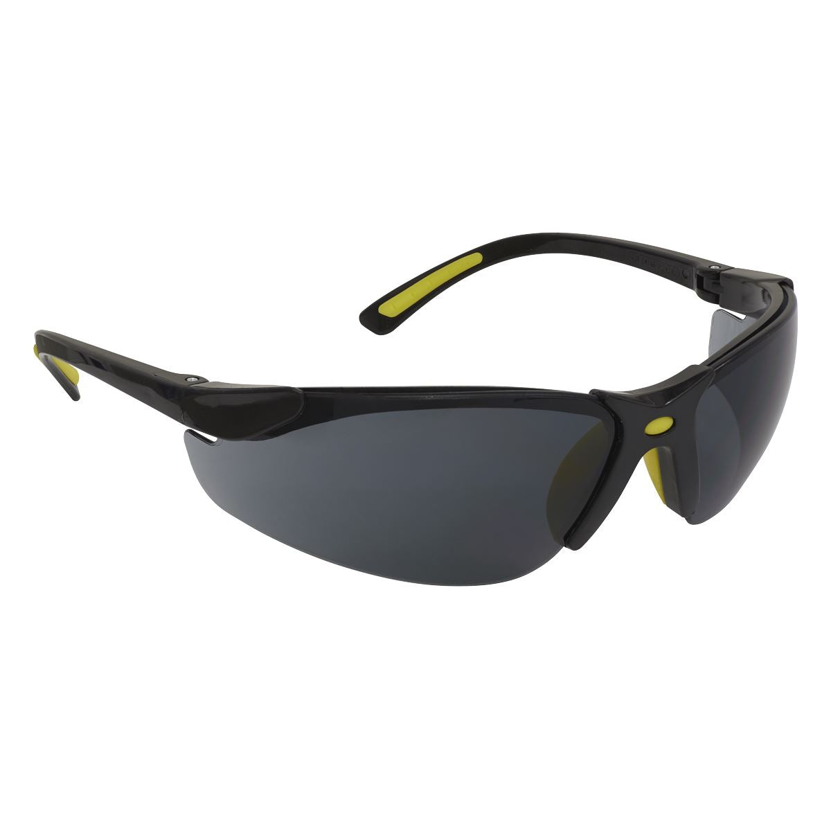 Sealey 9214 Zante Style Smoke Lens Safety Glasses with Flexi Arms Sealey