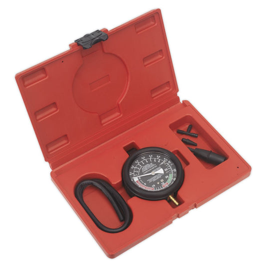 Sealey VSE952 Vacuum & Fuel Pump Pressure Test Gauge Set Sealey