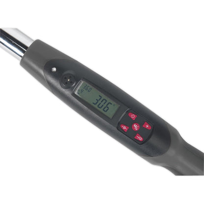 Sealey STW306 Angle Torque Wrench Digital 1/2"Sq Drive 20-200Nm(14.7-147.5lb.ft) Sealey