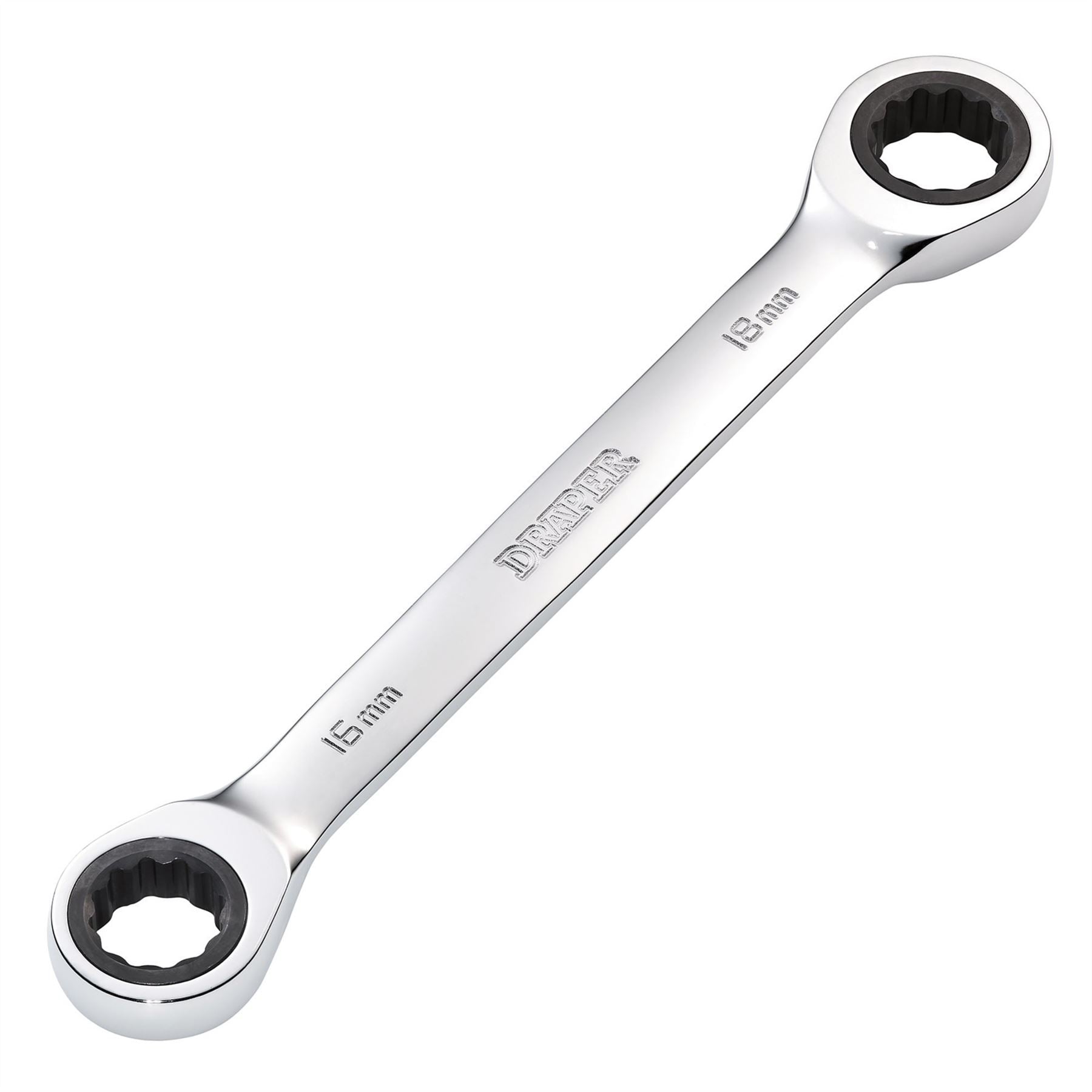 Draper 27739 HI-TORQ® Metric Double Ratchet Ring Spanner 16 x 18mm Draper