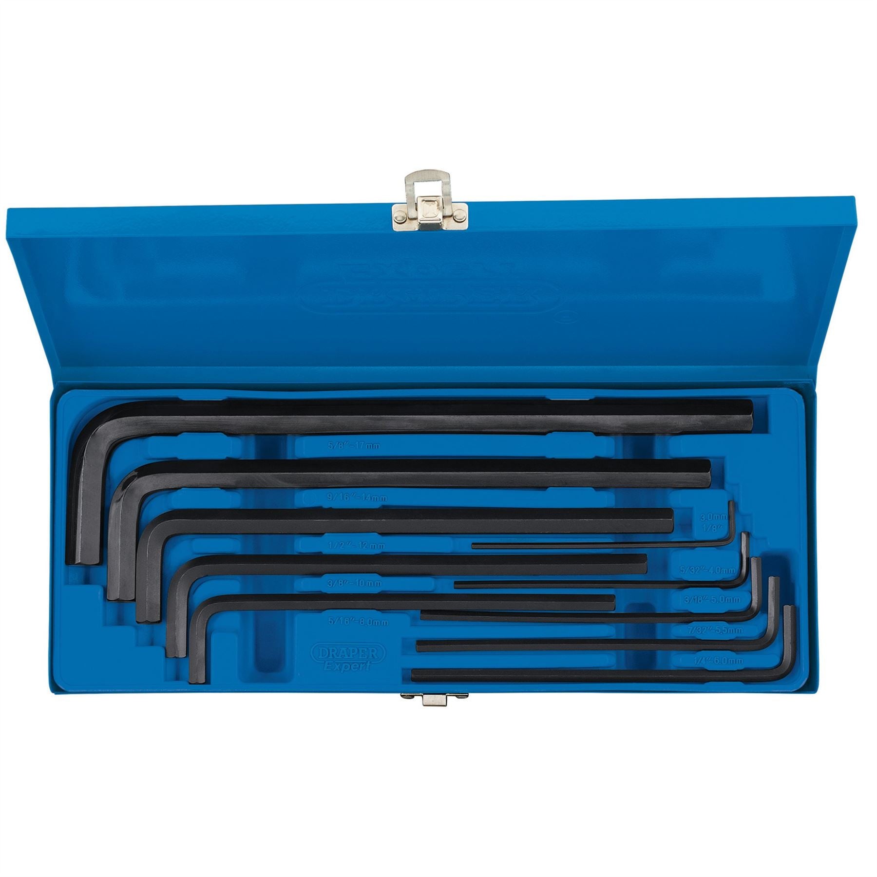Draper 33895 Metric Extra Long Pattern Hexagon Key Set 10 Piece Draper