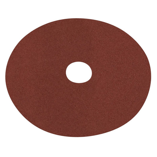 Sealey WSD560 Fibre Backed Disc Ø125mm - 60Grit Pack of 25 Sealey