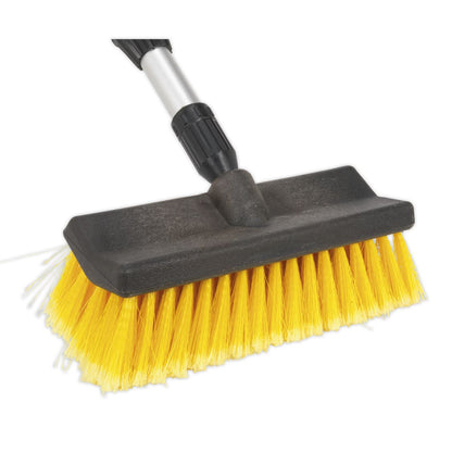 Sealey CC50 Large Angled Flo-Thru Brush with 1.7m Telescopic Handle Sealey
