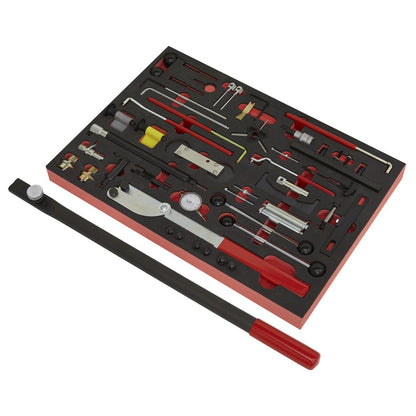 Sealey VS5100MK Diesel & Petrol Master Timing Tool Kit 59pc VAG - Belt/Chain Drive Sealey