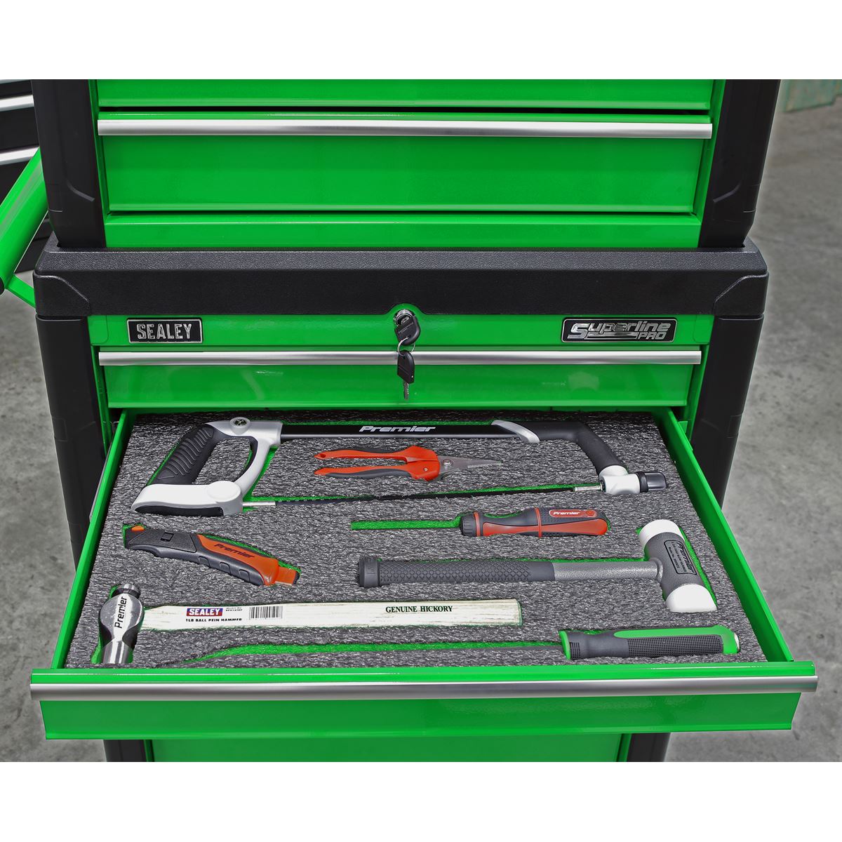 Sealey SF50G Easy Peel Shadow Foam® Green/Black 1200 x 550 x 50mm Sealey