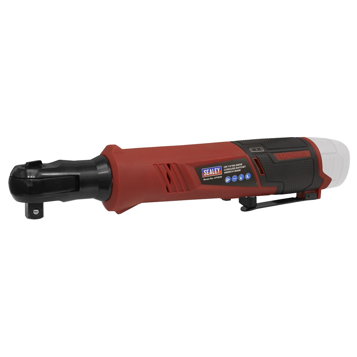 Sealey CP1209KIT Cordless Ratchet Wrench Kit 1/2"Sq Drive 12V SV12 Series - 2 Batteries Sealey