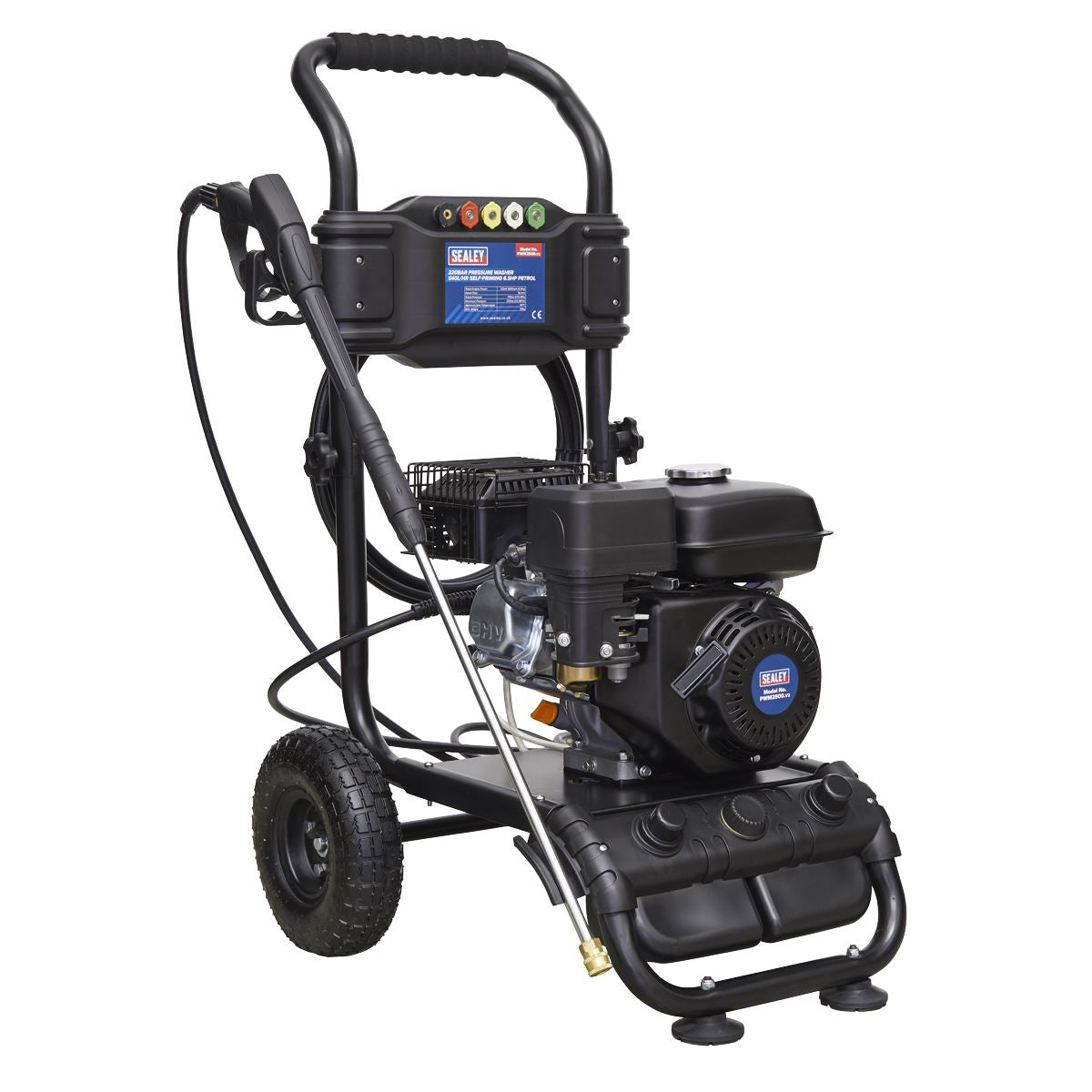 Sealey PWM2500 Pressure Washer 220bar 540L/hr 6.5hp Petrol Sealey