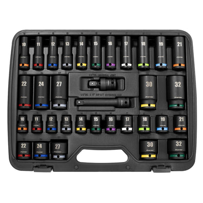 Sealey AK5635M Impact Socket Set 1/2"Sq Drive 34pc Sealey