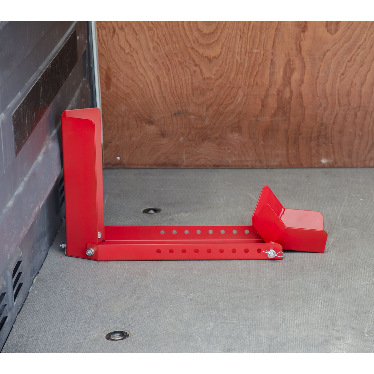 Sealey WCR02 Motorcycle Roll-in Wheel Clamp Bolt Down Sealey