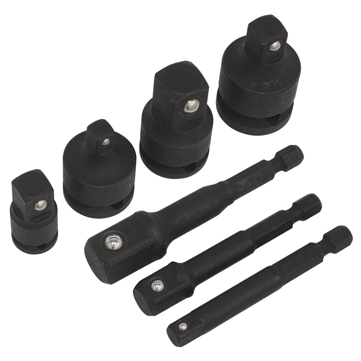 Sealey AK5522 Impact Socket Adaptor Set 7pc Sealey