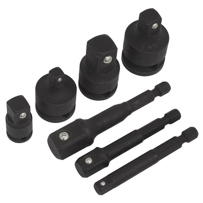Sealey AK5522 Impact Socket Adaptor Set 7pc Sealey