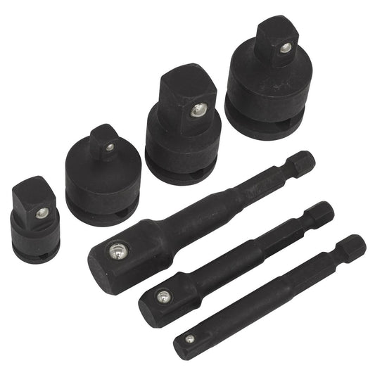 Sealey AK5522 Impact Socket Adaptor Set 7pc Sealey