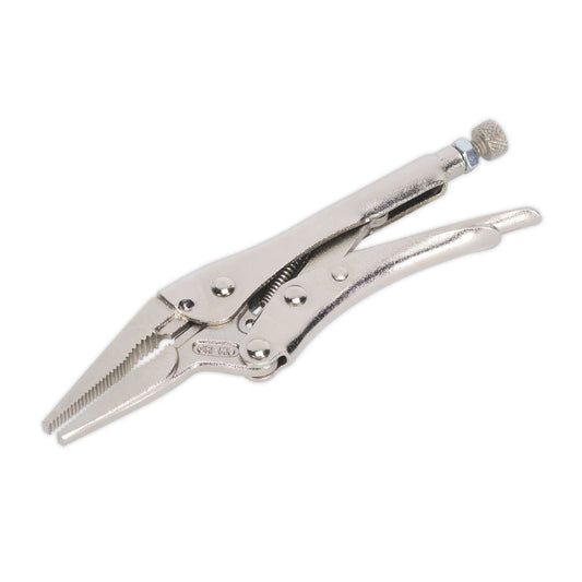 Sealey AK6824 Locking Pliers Long Nose 170mm 0-50mm Capacity Sealey