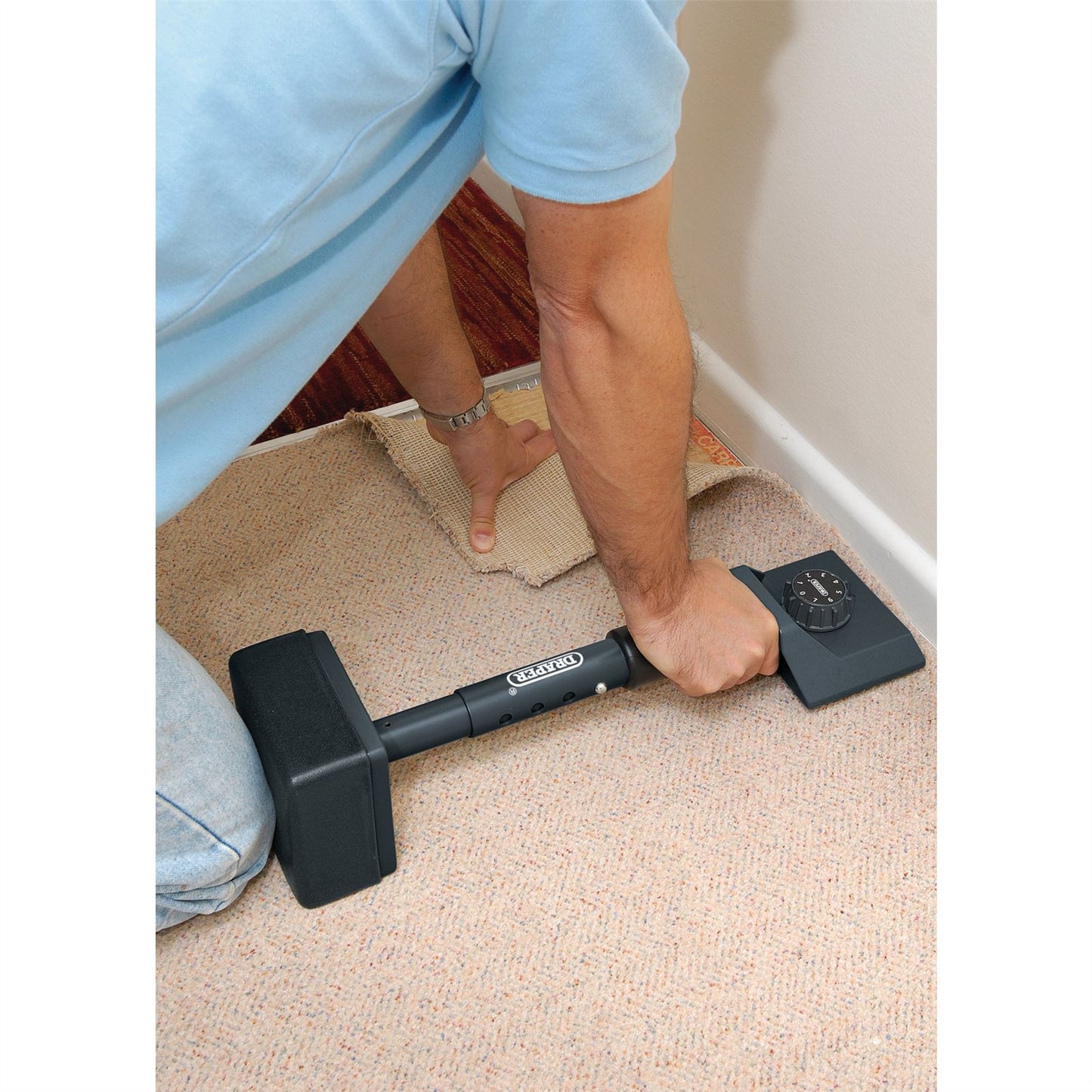 Draper 27943 Adjustable Carpet Stretcher Knee Kicker 460 - 610mm Draper