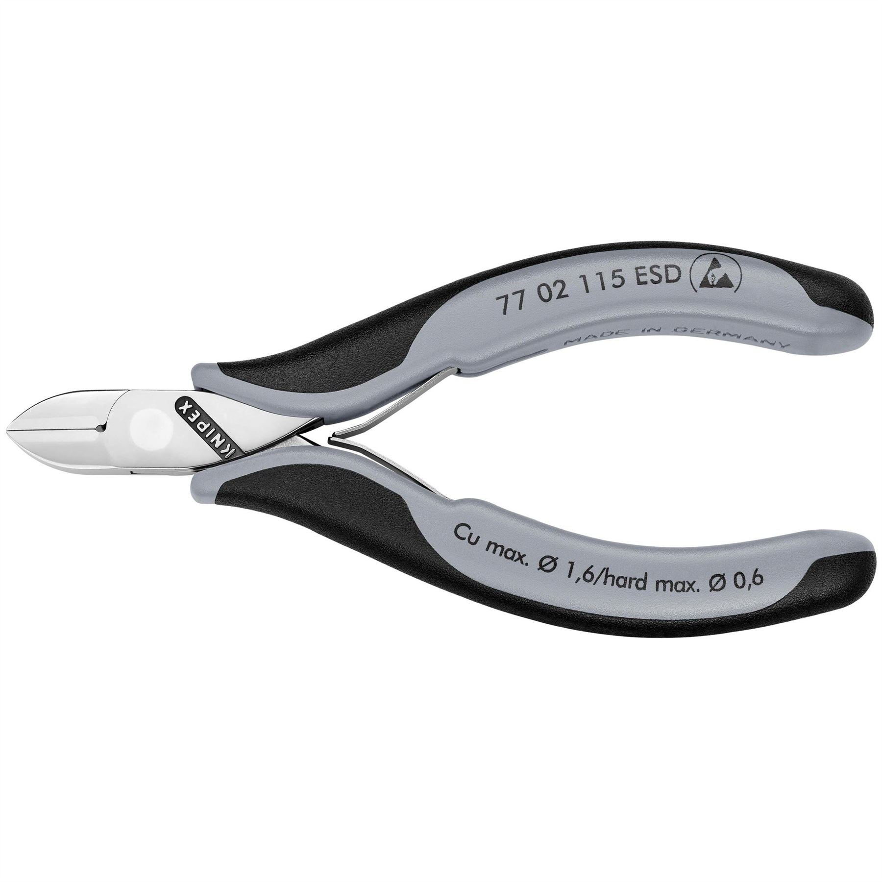 Knipex 37068 77 02 115 ESD Electronics Diagonal Cutters 117mm Knipex
