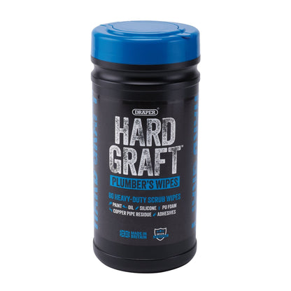 Draper 12438 Hard Graft Plumbers Wipes Tub of 80 Draper