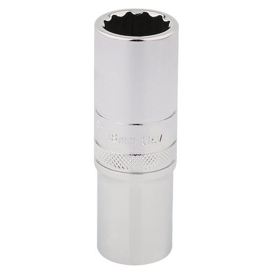 Draper 33741 HI-TORQ® 12 Point Deep Socket 1/2" Sq. Dr. 18mm Draper