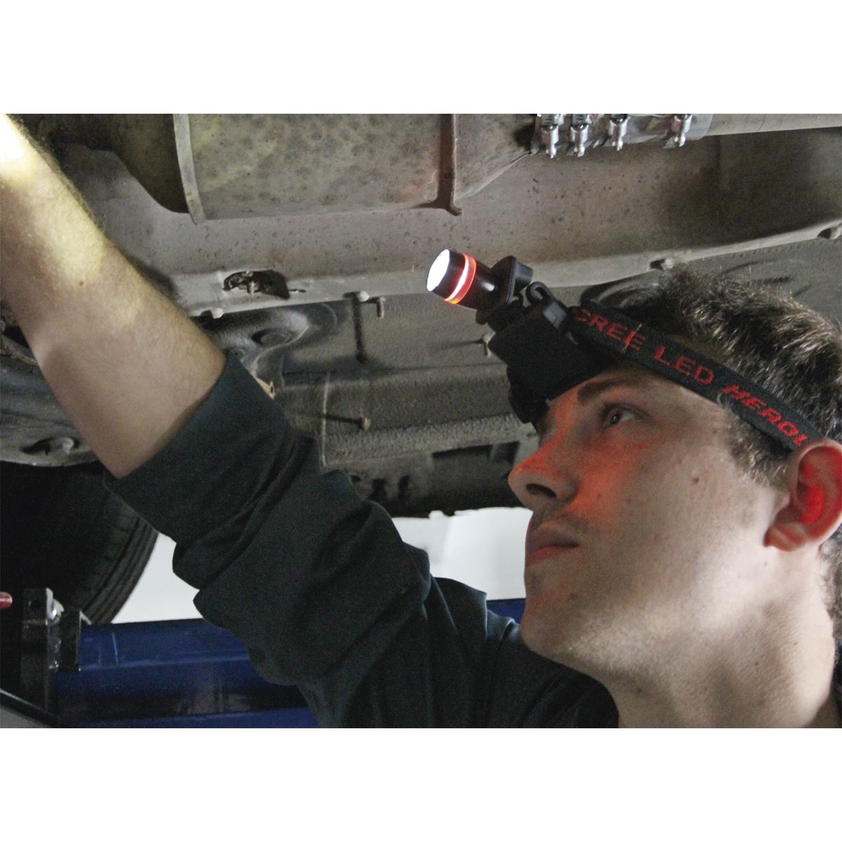 Sealey HT103LED Head & Hat Torch 3W SMD LED 3 x AAA Cell Sealey