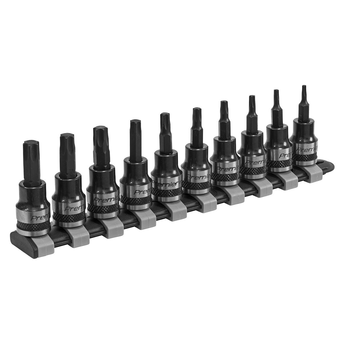 Sealey AK6207B TRX-Star* Socket Bit Set 10pc 3/8"Sq Drive Premier Black Sealey
