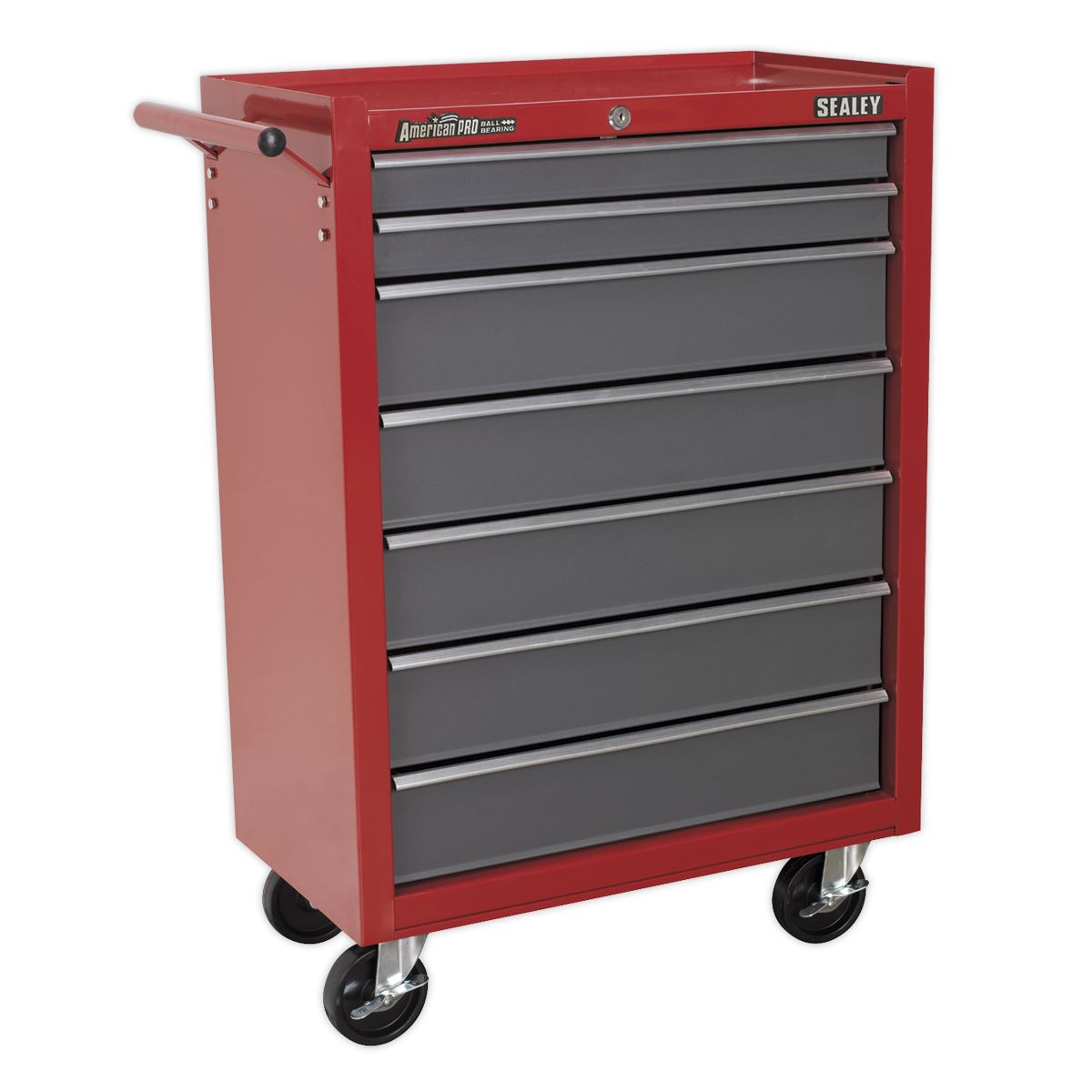 Sealey AP22507BB Rollcab 7 Drawer with Ball-Bearing Slides - Red/Grey Sealey