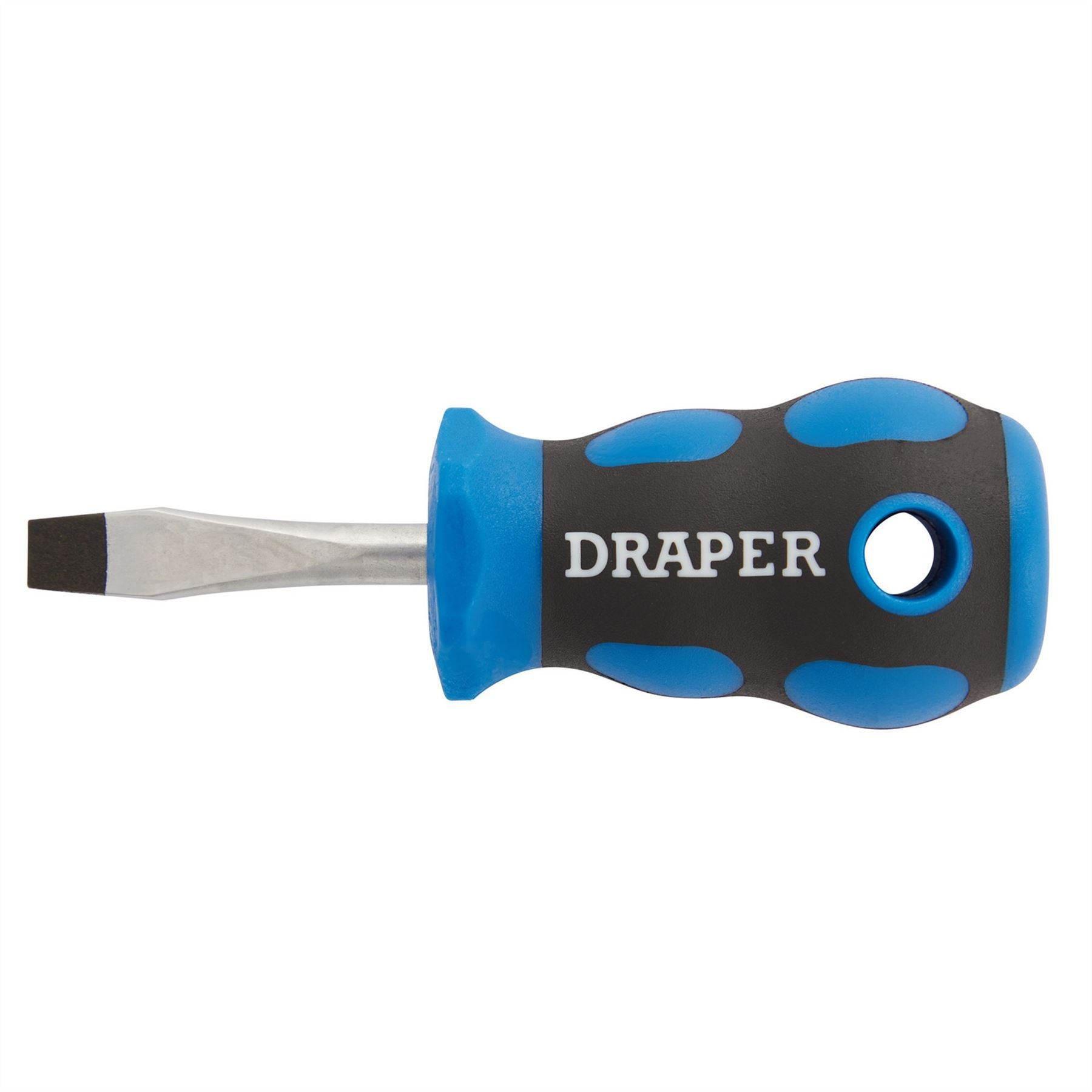Draper 48921 Soft Grip Plain Slot Screwdriver 6.0 x 38mm Draper
