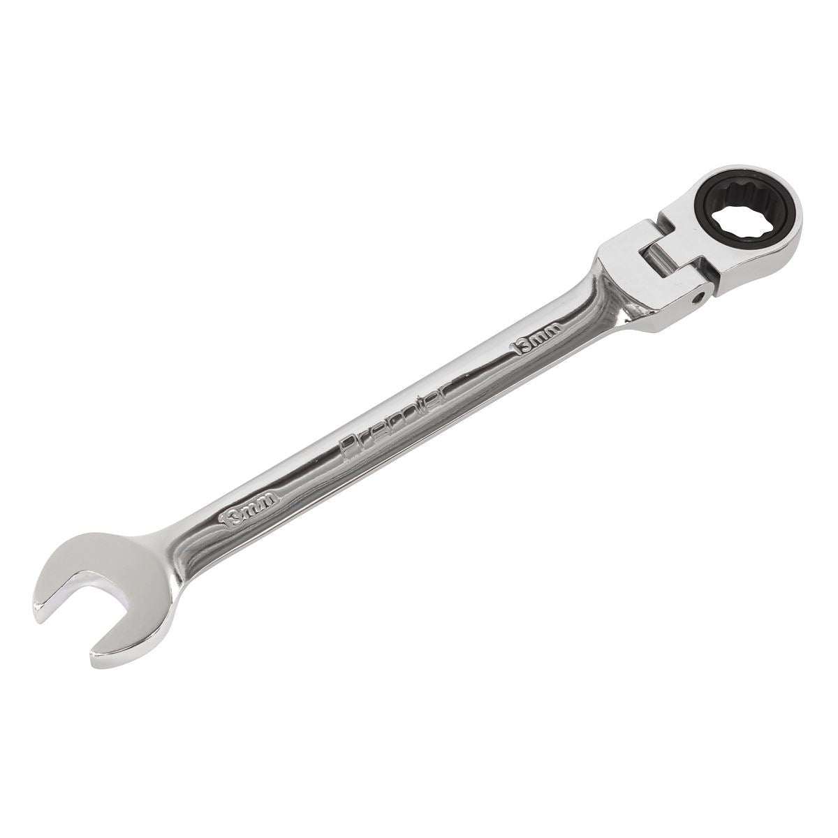 Sealey FHRCW13 Flexi-Head Ratchet Combination Spanner 13mm Sealey