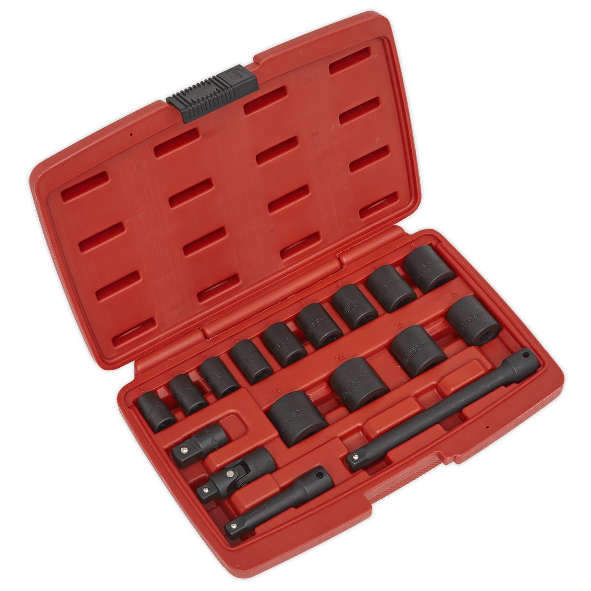 Sealey AK68217 Impact Socket Set 17pc 3/8"Sq Drive Metric Sealey