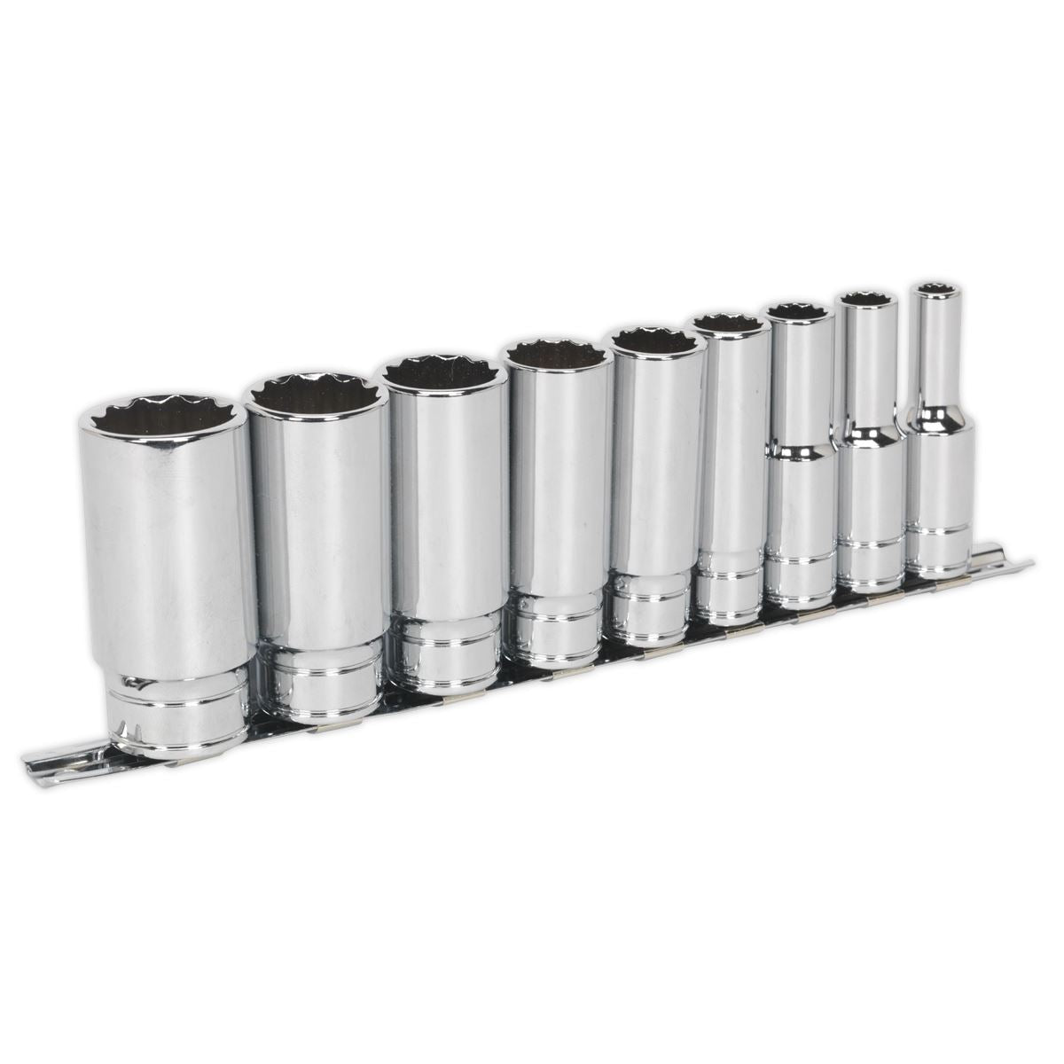 Sealey AK2679 Socket Set 9pc 1/2"Sq Drive Deep Whitworth Sealey
