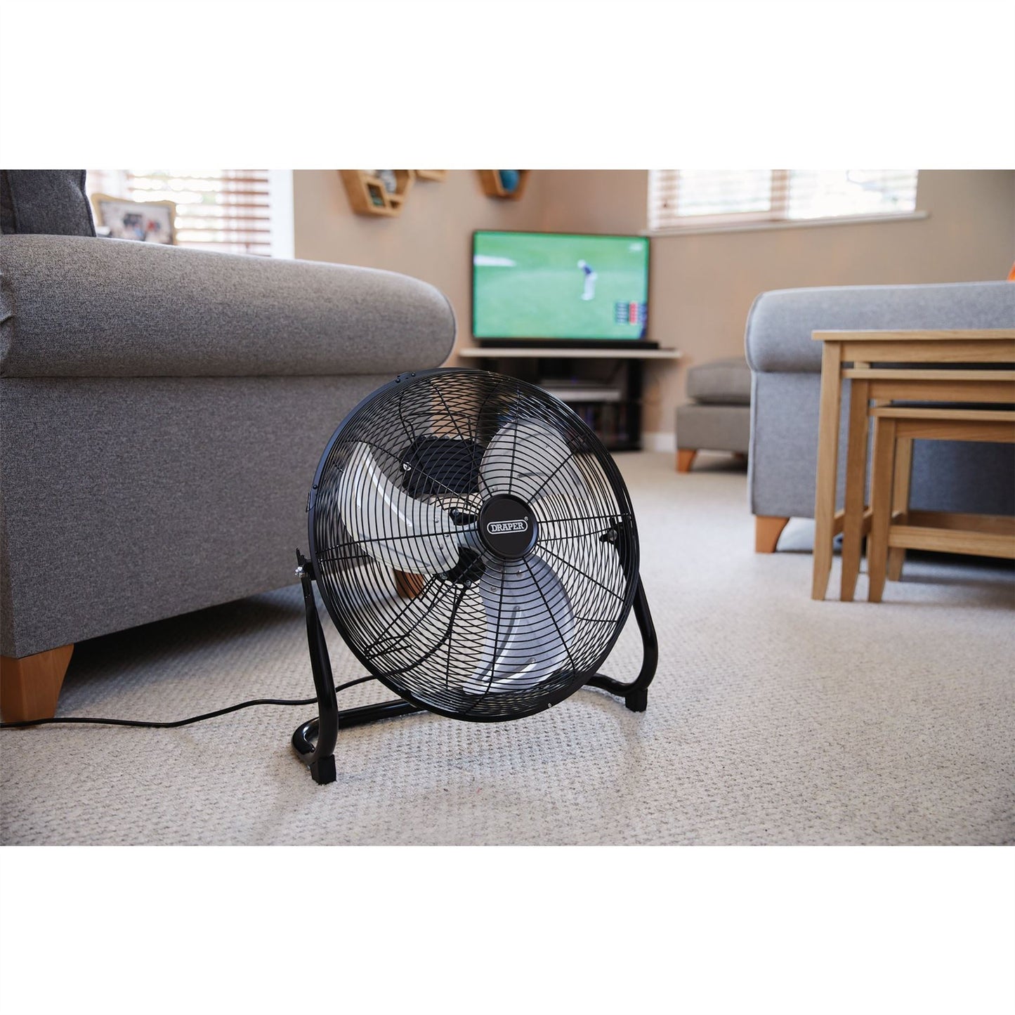 Draper 70432 230V Floor Fan 16"/400mm 100W Draper