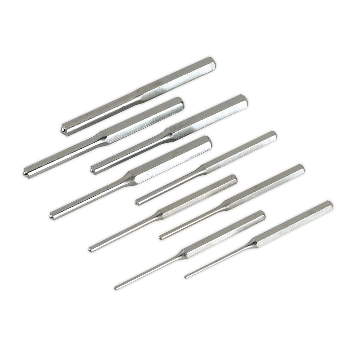 Sealey AK9109 Roll Pin Punch Set 9pc 1/8-1/2" - Imperial Sealey